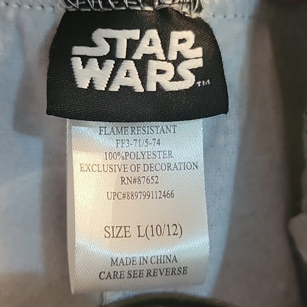Star wars blue pajama pants large 10-12